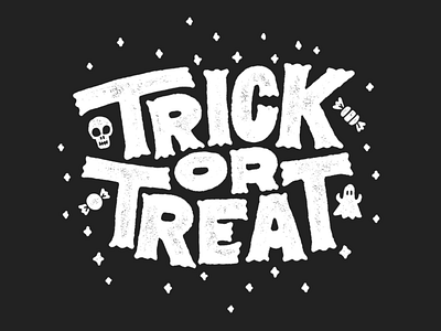Trick or Treat Lettering halloween handlettering lettering procreate type typography