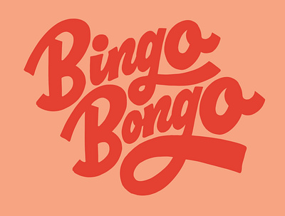 Bingo Bongo Lettering handlettering lettering procreate script typography