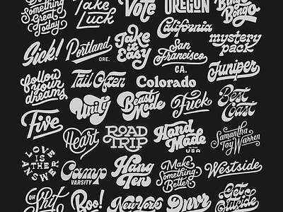 Lettering Collection handlettering lettering typography