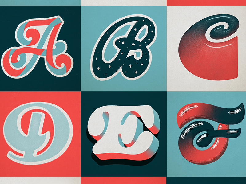 36 Days of Type Lettering by Loren Klein on Dribbble