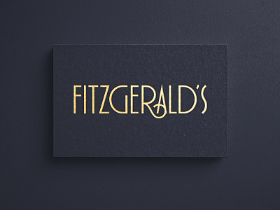 Fitzgerald's Logo logo print type typography