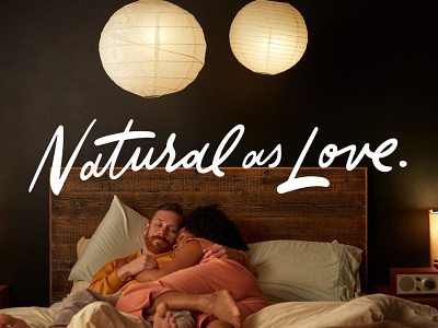 Natural as Love Lettering handlettering lettering script type typography