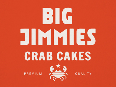 Big Jimmies Crab Cakes Logo design identity logo