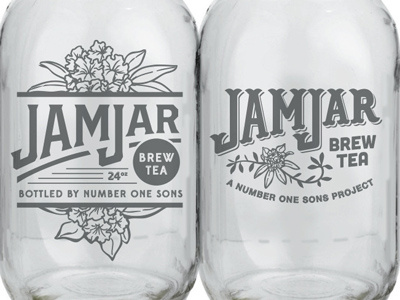 Jam Jar Mason Jar Options food glass identity jar logo packaging type typography wip