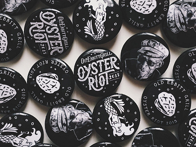 Oyster Riot Buttons button handlettering instagram lettering print type typography