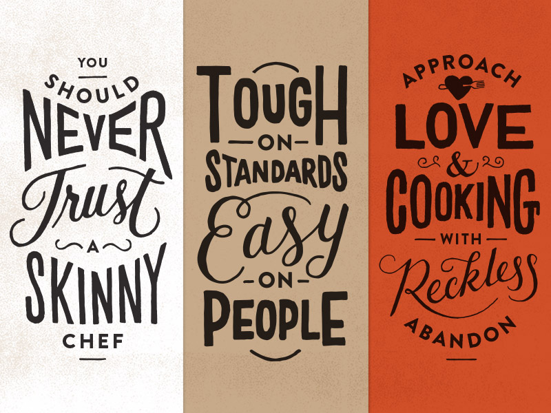 Chef Quotes by Loren Klein on Dribbble