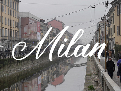 Milan Script Calligraphy calligraphy cursive europe hand lettering lettering milan script travel type typography