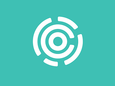 Co Logo branding circle icon identity logo teal
