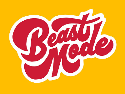 Beast Mode handlettering ipad lettering procreate script type typography