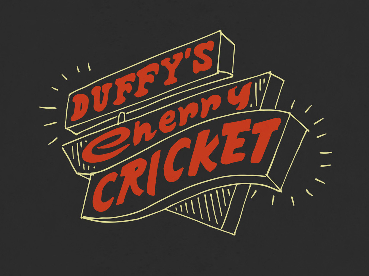 Cherry Cricket Sign by Loren Klein on Dribbble