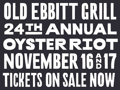 Oyster Riot 2018 condensed event food handlettering lettering oyster poster print procreate sanserif type typography