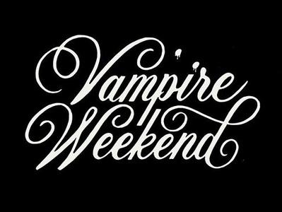 Vampire Weekend handlettering lettering logo music script type typography