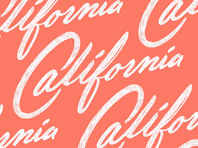 California california handlettering lettering procreate script