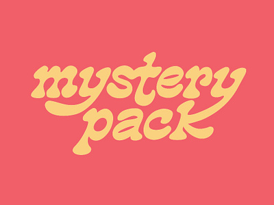 #mysterypack branding funky handlettering identity lettering logo type typography vector