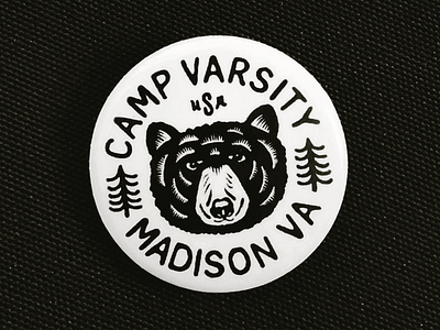 Camp Varsity Button