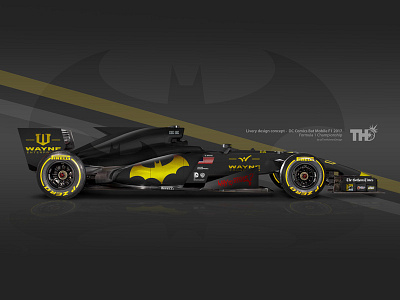 If Batman had an F1 Car automotive batman cars comics concept dc comics f1 livery motorsport racing