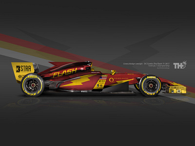 The Flash "Barry Allen" F1 2017 Concept