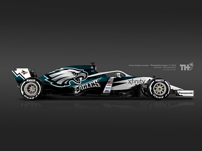 Eagles #NFLMeetsF1 Concept. f1 football formula 1 motorsport nfl racing