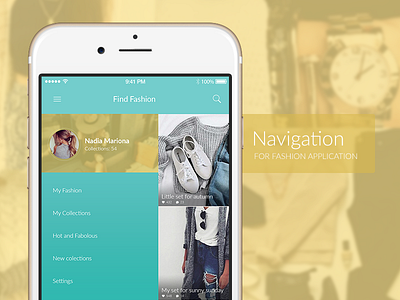 Navigation for fashion app