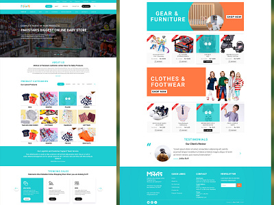 Online Baby Store Website XD Design. adobe adobexd branding design graphic design ui ux webdesign websitedesign xd