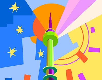 seoul, south korea graphic design illustrator seoul south korea tv tower