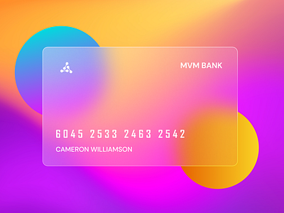 Glassy Card Design bank app bank app design branding card design cards credit card glassmorphic card glassmorphism glassy card illustration mobile design product design ui ui design