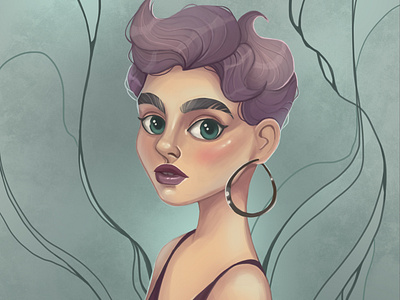 Stylized portrait