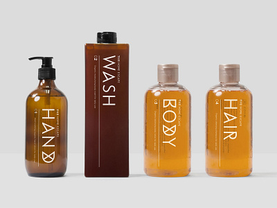 The Home Escape Packaging cosmetics graphic design identity packaging packaging design typeface