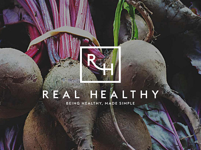 Real Healthy branding food healthy identity logo start up