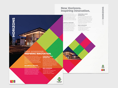 New Horizons – Bristol & Bath Science Park bath branding bristol colour flyer design geometry identity