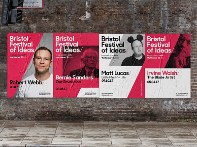 Bristol Festival of Ideas branding bristol festival posters
