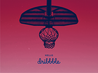 Hello Dribbble! basketball debut rim