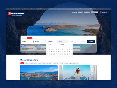 Ferry company landing page book booking design ferries ferry greece greek landing ui ux