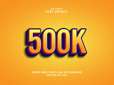 500k 3d editable text effect set