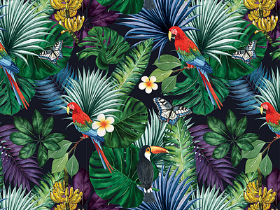 Tropical jungle of paradise by Planolla on Dribbble