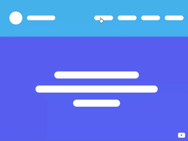 Sticky Navigation Menu With Smooth Scrolling animation code demo scroll template web