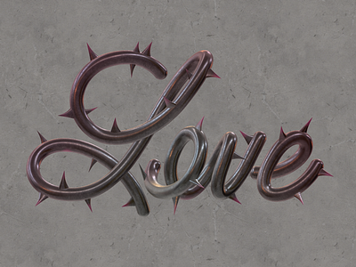 Love 3d 3dtype cinema4d illustraion type typography