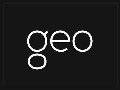 Geometric Font Idea black and white clean display font geometric logo