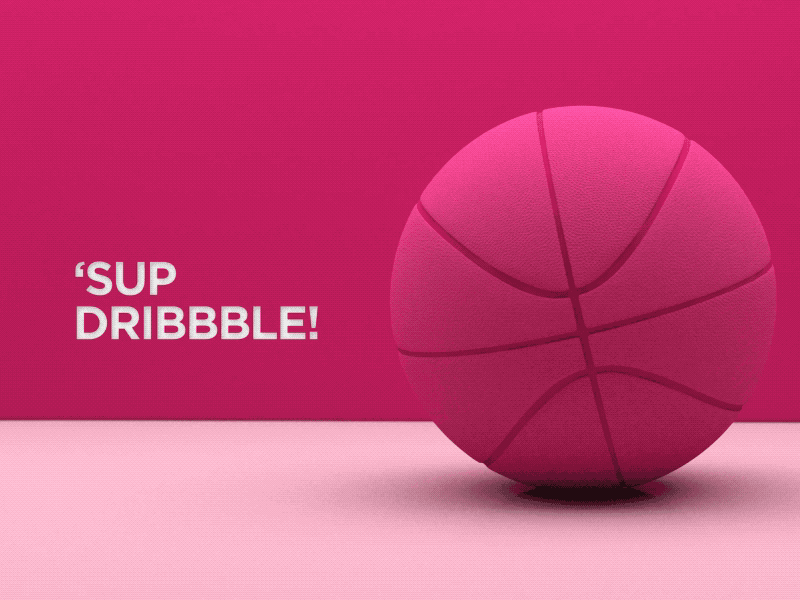 'Sup Dribbble. 3d after effects basketball blender uv mapping