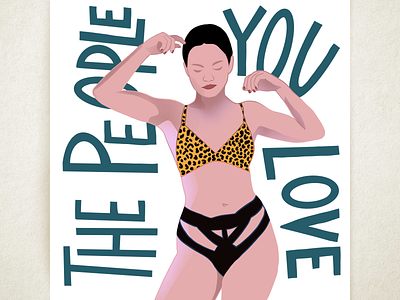 The people you love collage design digital drawing drawing fashion figurative hand lettering illustration procreate woman