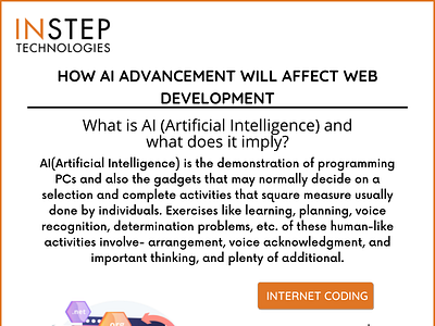 How AI advancement will affect web Development ai design digital marketing graphic design insteptechnologies mobile app development web design