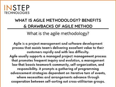 What is Agile Methodology? Benefits & Drawbacks of Agile Method