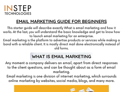 Email Marketing Guide for Beginners digital marketing email marketing insteptechnologies mobile app development web design