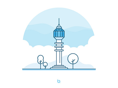 Iraq Landmarks: Baghdad Tower baghdad builds cities design graphic illustration iraq landmarks tower