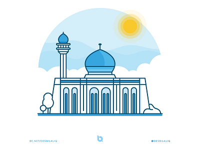 Iraq Landmarks: The Great Mosque baghdad builds cities design graphic illustration iraq landmarks