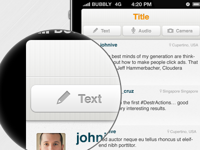 New Post - alt buttons iphone app navigation bar ui