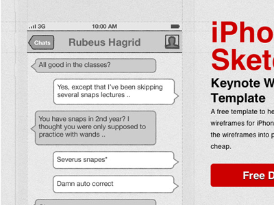 Sketchkit iphone keynote wireframe