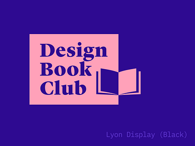 Design Book Club logo (almost …) book club logo typography