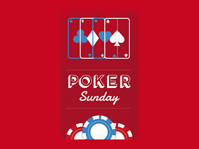 Poker Sunday frontage poker poster