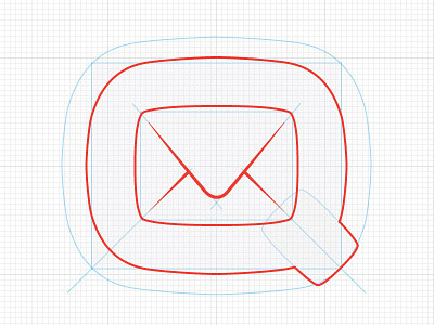 Q icon illustrator iphone mail